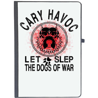                       UDNAG Ruled Notebook Diary 'Dog of War | cary havoc let slep', [A5 80Pages 80GSM]                                              