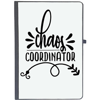                       UDNAG Ruled Notebook Diary 'Silly Quotes | chaos coordinator', [A5 80Pages 80GSM]                                              