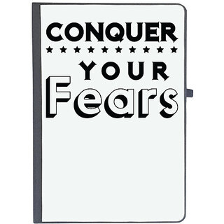                       UDNAG Ruled Notebook Diary 'Conquer Your Fears', [A5 80Pages 80GSM]                                              