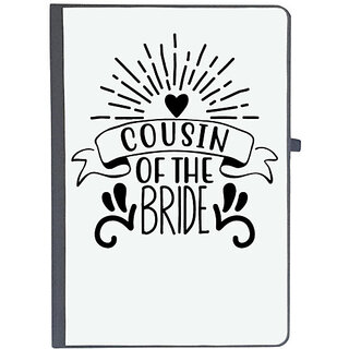                       UDNAG Ruled Notebook Diary 'Bride | cousin of', [A5 80Pages 80GSM]                                              