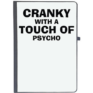                       UDNAG Ruled Notebook Diary 'Cranky With A Touch Of Psycho', [A5 80Pages 80GSM]                                              