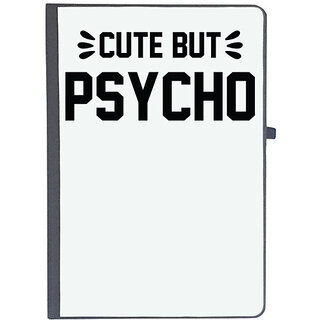                       UDNAG Ruled Notebook Diary 'Psycho | cute but psycho', [A5 80Pages 80GSM]                                              