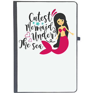                       UDNAG Ruled Notebook Diary 'Seaqueen | Cutest Mermaid under the sea', [A5 80Pages 80GSM]                                              