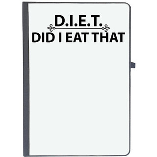                       UDNAG Ruled Notebook Diary 'Diet | D I E T DID I EAT THAT', [A5 80Pages 80GSM]                                              
