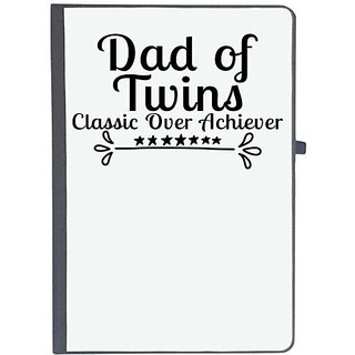                       UDNAG Ruled Notebook Diary 'Father | DAD OF TWINS CLASSIC OVER ACHIEVER', [A5 80Pages 80GSM]                                              