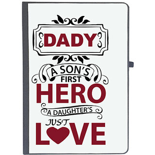                       UDNAG Ruled Notebook Diary 'Father | DADY A SONS', [A5 80Pages 80GSM]                                              