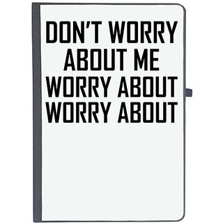                       UDNAG Ruled Notebook Diary '| DON T WORRY', [A5 80Pages 80GSM]                                              