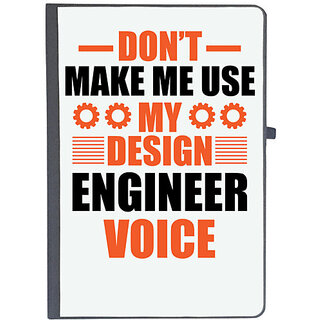                       UDNAG Ruled Notebook Diary 'Engineer | Don;t Make me use my design engineer', [A5 80Pages 80GSM]                                              