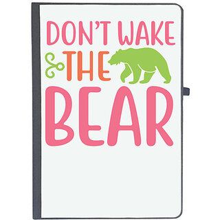                       UDNAG Ruled Notebook Diary 'Bear | DO NOT WAKE THE BEAR', [A5 80Pages 80GSM]                                              