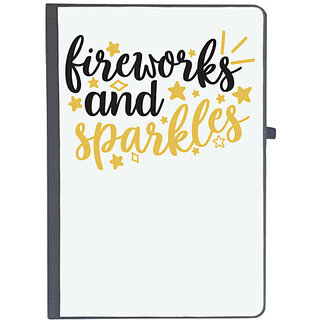                       UDNAG Ruled Notebook Diary 'fireworks | Fireworks and sparkles', [A5 80Pages 80GSM]                                              