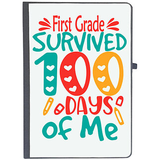                      UDNAG Ruled Notebook Diary 'School | first Grade survived 100 days of me', [A5 80Pages 80GSM]                                              