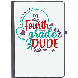                       UDNAG Ruled Notebook Diary 'School | fourth grade dudee', [A5 80Pages 80GSM]                                              