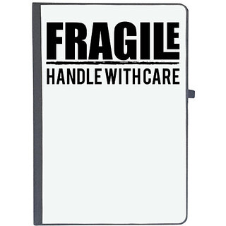                       UDNAG Ruled Notebook Diary 'Fragile | fragile handle with care', [A5 80Pages 80GSM]                                              