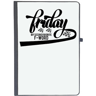                       UDNAG Ruled Notebook Diary 'Friday | friday my second favorite f-word', [A5 80Pages 80GSM]                                              