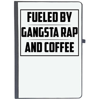                       UDNAG Ruled Notebook Diary 'Coffee | FUELED BY GANGSTA RAP AND COFFEE_2', [A5 80Pages 80GSM]                                              
