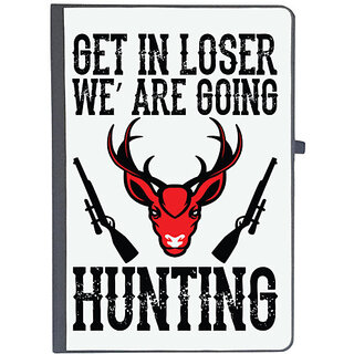                       UDNAG Ruled Notebook Diary 'Hunting | GET IN LOSER', [A5 80Pages 80GSM]                                              