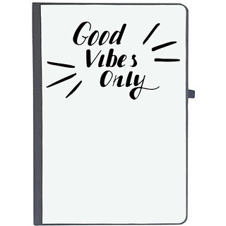                       UDNAG Ruled Notebook Diary 'Good Vibes | good vibes only', [A5 80Pages 80GSM]                                              