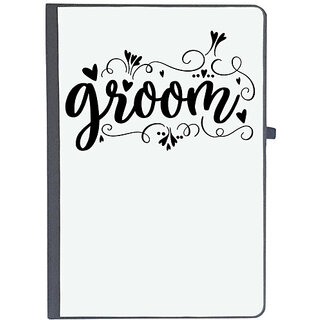                       UDNAG Ruled Notebook Diary 'Groom | Groom', [A5 80Pages 80GSM]                                              