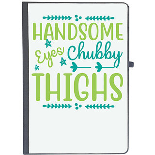                      UDNAG Ruled Notebook Diary 'Chubby | HANDSOME EYES CHUBBY', [A5 80Pages 80GSM]                                              