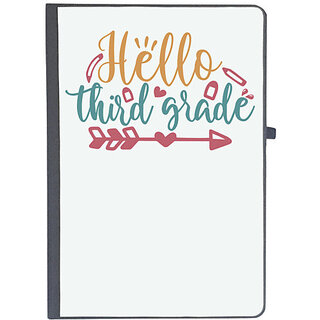                       UDNAG Ruled Notebook Diary 'School | hello third grade 2', [A5 80Pages 80GSM]                                              