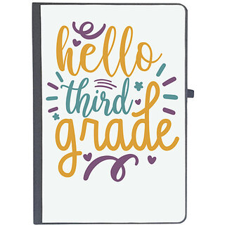                       UDNAG Ruled Notebook Diary 'School | hello third grade', [A5 80Pages 80GSM]                                              