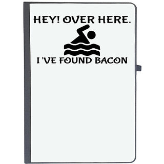                       UDNAG Ruled Notebook Diary 'Bacon | HEY! OVER HERE', [A5 80Pages 80GSM]                                              