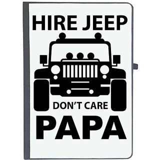                       UDNAG Ruled Notebook Diary 'Father | hirejeep Dont care', [A5 80Pages 80GSM]                                              
