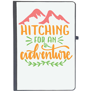                       UDNAG Ruled Notebook Diary 'Adventure | hitching for an adventure', [A5 80Pages 80GSM]                                              