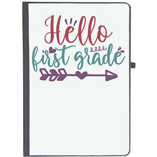                       UDNAG Ruled Notebook Diary 'School | hello first grade 2', [A5 80Pages 80GSM]                                              