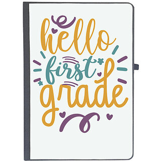                       UDNAG Ruled Notebook Diary 'School | hello first grade', [A5 80Pages 80GSM]                                              