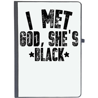                       UDNAG Ruled Notebook Diary '| i met , she's black', [A5 80Pages 80GSM]                                              