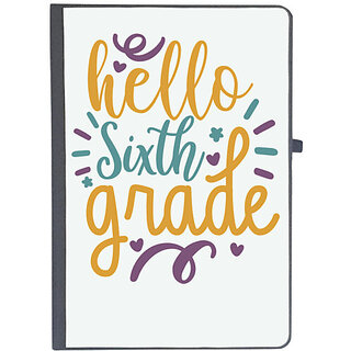                       UDNAG Ruled Notebook Diary 'School | hello sixth grade 2', [A5 80Pages 80GSM]                                              