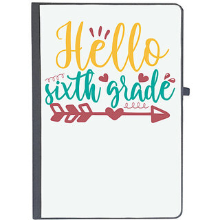                      UDNAG Ruled Notebook Diary 'School | hello sixth grade', [A5 80Pages 80GSM]                                              