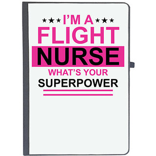                       UDNAG Ruled Notebook Diary 'Nurse | I am Flight Nurse What's', [A5 80Pages 80GSM]                                              