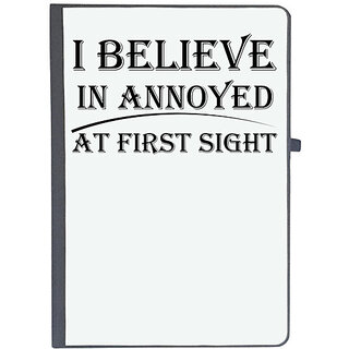                       UDNAG Ruled Notebook Diary 'Annoyed | I Believe In Annoyed At First Sight', [A5 80Pages 80GSM]                                              