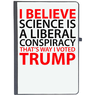                       UDNAG Ruled Notebook Diary 'Science Trump | I believe science is a', [A5 80Pages 80GSM]                                              