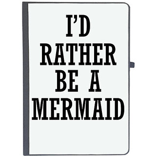                       UDNAG Ruled Notebook Diary 'Mermaid | I D RATHER BE A MERMAID', [A5 80Pages 80GSM]                                              