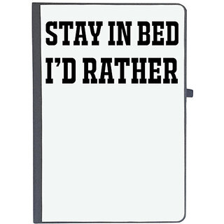                       UDNAG Ruled Notebook Diary '| I D RATHER STAY IN BED', [A5 80Pages 80GSM]                                              