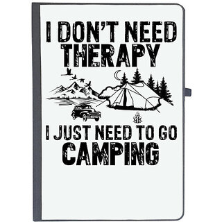                       UDNAG Ruled Notebook Diary 'Camping | I DONT NEED', [A5 80Pages 80GSM]                                              