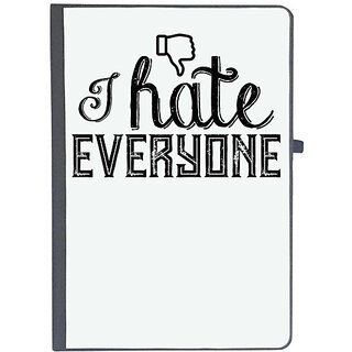                       UDNAG Ruled Notebook Diary 'Hate | i hate everyone', [A5 80Pages 80GSM]                                              