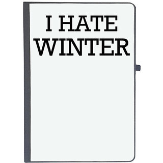                       UDNAG Ruled Notebook Diary 'Winter | I HATE WINTER', [A5 80Pages 80GSM]                                              