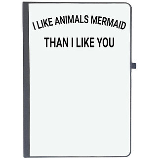                       UDNAG Ruled Notebook Diary '| I LIKE ANIMALS MERMAID', [A5 80Pages 80GSM]                                              