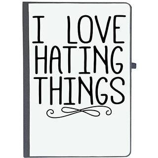                       UDNAG Ruled Notebook Diary 'Love | I LOVE HATING THINGS', [A5 80Pages 80GSM]                                              