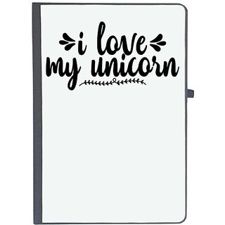                       UDNAG Ruled Notebook Diary 'Unicorn | i love my unicorn', [A5 80Pages 80GSM]                                              
