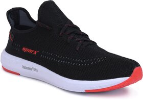 Sparx Mens Black Running Shoes