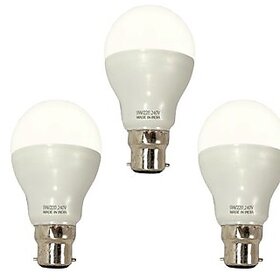 9 Watt LED Bulb (Cool Day White) - Pack of 3