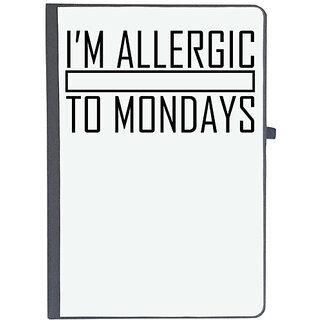                       UDNAG Ruled Notebook Diary 'Monday | I M ALLERGIC TO MONDAYS', [A5 80Pages 80GSM]                                              