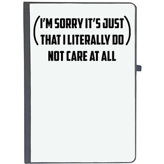                       UDNAG Ruled Notebook Diary '| i m sorry it s just', [A5 80Pages 80GSM]                                              
