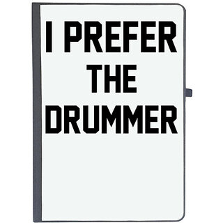                       UDNAG Ruled Notebook Diary 'Drummer | I PREFER THE DRUMMER', [A5 80Pages 80GSM]                                              