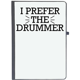                       UDNAG Ruled Notebook Diary 'Drummer | I PREFER', [A5 80Pages 80GSM]                                              